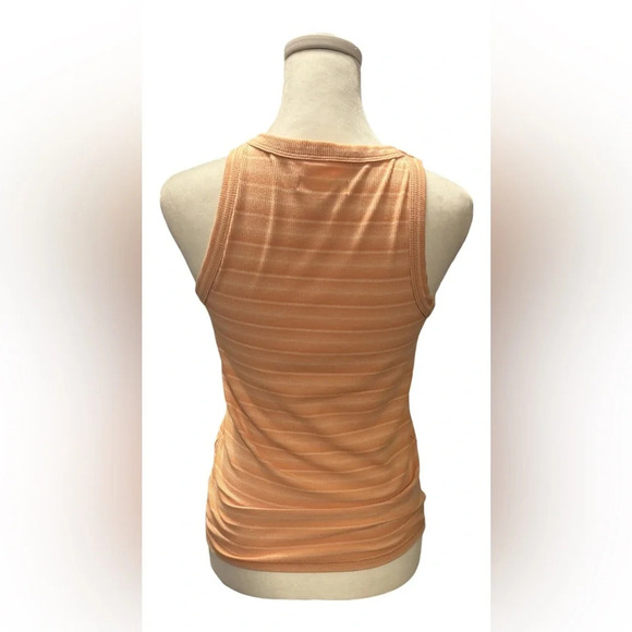 Madewell Ribbed Orange Striped Tank Top Size XS - Picture 3 of 6